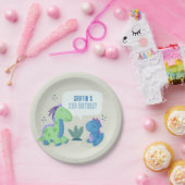 Niedliche Dinosaurier Geburtstagsparty Paper Telle Pappteller (Party)