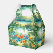 Niedliche Dinosaurier Gefälligkeitsbox Geschenkschachtel (Rückseite)