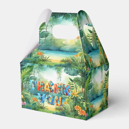 Niedliche Dinosaurier Gefälligkeitsbox Geschenkschachtel (Rückseite)