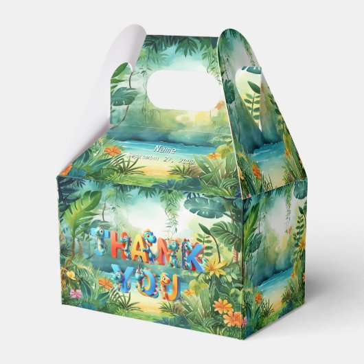 Niedliche Dinosaurier Gefälligkeitsbox Geschenkschachtel (Vorderseite)