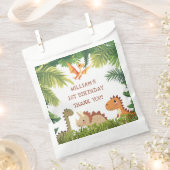 Niedliche Dinosaurier Grüne Geburtstagsparty Geschenktütchen (Ausgeschnitten)