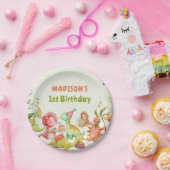 Niedliche Dinosaurier Grüne Geburtstagsparty Papie Pappteller (Party)