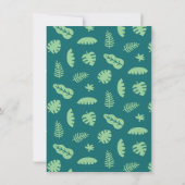 Niedliche Dinosaurier-Hähne aus Ei-Babydusche Einladung (Rückseite)