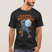 Niedliche Dinosaurier Halloween-Kostüm mit Retro P T-Shirt (Vorderseite)