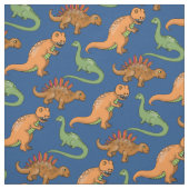Niedliche Dinosaurier Illustriertes Muster Stoff (Muster)