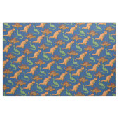 Niedliche Dinosaurier Illustriertes Muster Stoff (Fat Quarter (45,7 x 55,9 cm))