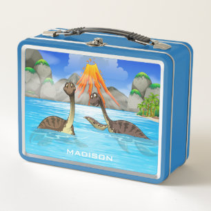 Niedliche Dinosaurier individuelle Name Lunchboxen