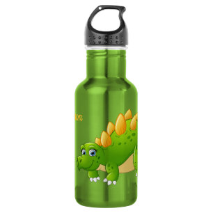 Niedliche Dinosaurier individuelle Name Wasserflas Edelstahlflasche