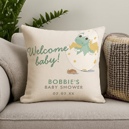 Niedliche Dinosaurier Inspiriert Welcome Baby Dusc Kissen