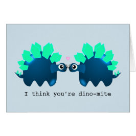 Niedliche Dinosaurier-Jubiläumskarte