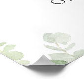 Niedliche Dinosaurier, Jurassik, Babydusche Empfan Poster (Ecke)