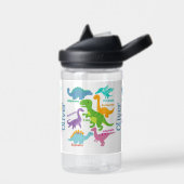 Niedliche Dinosaurier Kinder Personalisiert Trinkflasche (Links)
