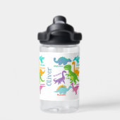 Niedliche Dinosaurier Kinder Personalisiert Trinkflasche (Rückseite)