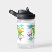 Niedliche Dinosaurier Kinder Personalisiert Trinkflasche (rechts)