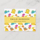 Niedliche Dinosaurier, Kinderspielzentrum, Aktivit Visitenkarte (Vorderseite)