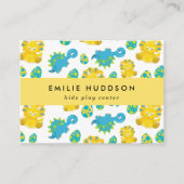Niedliche Dinosaurier, Kinderspielzentrum, Aktivit Visitenkarte (Vorderseite)