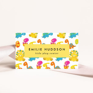 Niedliche Dinosaurier, Kinderspielzentrum, Aktivit Visitenkarte