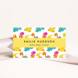 Niedliche Dinosaurier, Kinderspielzentrum, Aktivit Visitenkarte