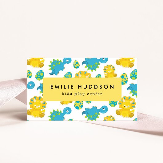 Niedliche Dinosaurier, Kinderspielzentrum, Aktivit Visitenkarte