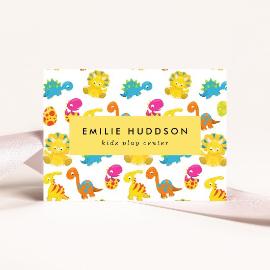 Niedliche Dinosaurier, Kinderspielzentrum, Aktivit Visitenkarte