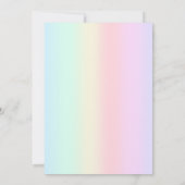 Niedliche Dinosaurier-Kronenballon Flora Geburtsta Einladung (Rückseite)