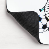 Niedliche Dinosaurier Lieben Fußball Wasserfarbe Mousepad (Ecke)