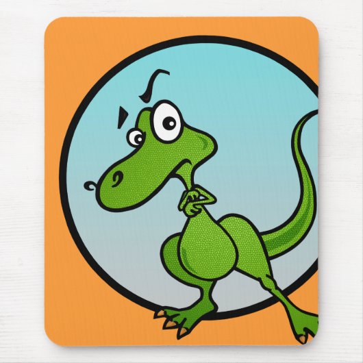 NIEDLICHE DINOSAURIER-MAUSUNTERLAGE MOUSEPAD (Vorne)