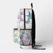 Niedliche Dinosaurier-Muster Bedruckter Rucksack (Rechts)