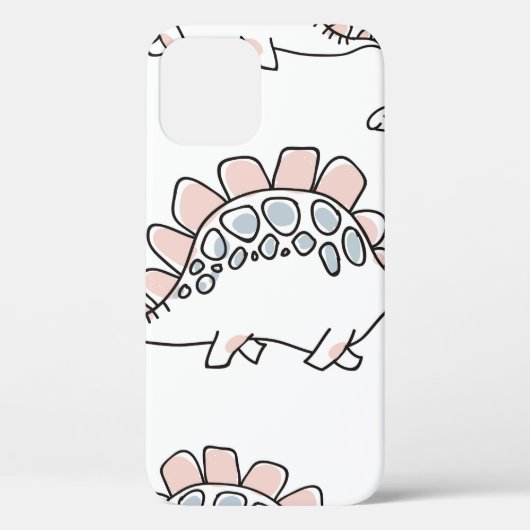 Niedliche Dinosaurier-Muster Case-Mate iPhone Hülle (Rückseite)