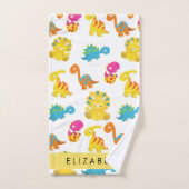 Niedliche Dinosaurier, Muster der Dinosaurier, Ihr Badhandtuch Set (Handtuch)