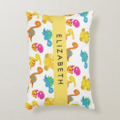 Niedliche Dinosaurier, Muster der Dinosaurier, Ihr Dekokissen (Vorderseite(Vertikal))