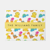 Niedliche Dinosaurier, Muster der Dinosaurier, Ihr Fußmatte (Vorderseite)