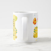 Niedliche Dinosaurier, Muster der Dinosaurier, Ihr Jumbo-Tasse (Rückseite)