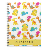 Niedliche Dinosaurier, Muster der Dinosaurier, Ihr Notizblock (Vorderseite)