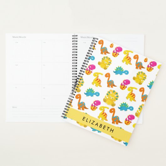 Niedliche Dinosaurier, Muster der Dinosaurier, Ihr Planer (Anzeige)