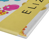 Niedliche Dinosaurier, Muster der Dinosaurier, Ihr Schneidebrett (Ecke)