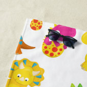 Niedliche Dinosaurier, Muster der Dinosaurier, Ihr Strandtuch (Beispiel)