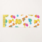 Niedliche Dinosaurier, Muster der Dinosaurier, Ihr Yogamatte (Vorderseite (Horizontal))