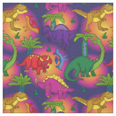 Niedliche Dinosaurier Muster farbenfrohe Dinosauri Stoff (Nahaufnahme)