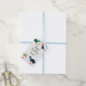 Niedliche Dinosaurier-Muster Geschenkanhänger (Mit Garn)