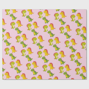 Niedliche Dinosaurier-Muster Geschenkpapier