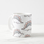 Niedliche Dinosaurier-Muster Kaffeetasse (Vorderseite Links)