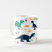 Niedliche Dinosaurier-Muster Kaffeetasse (Vorderseite Links)
