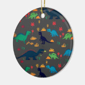 Niedliche Dinosaurier-Muster Keramik Ornament (Links)