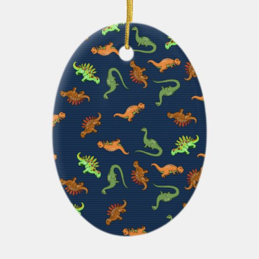 Niedliche Dinosaurier Muster Keramik Ornament (Vorne)