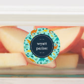 Niedliche Dinosaurier Muster Kids Name Etiketten (Befestigt)