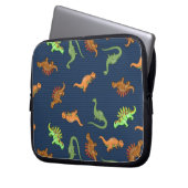 Niedliche Dinosaurier Muster Laptopschutzhülle (Vorderseite Links)