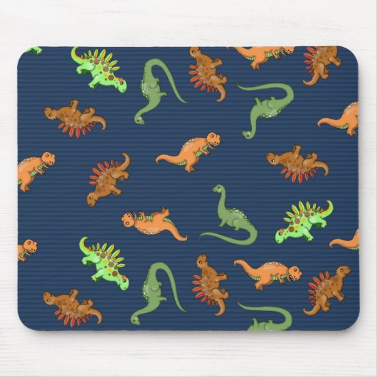 Niedliche Dinosaurier Muster Mousepad (Vorne)