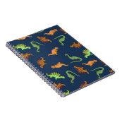 Niedliche Dinosaurier Muster Notizblock (Rechte Seite)