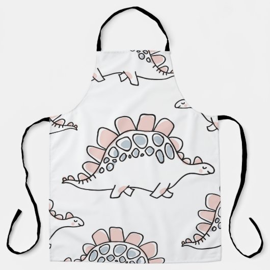 Niedliche Dinosaurier-Muster Schürze (Vorderseite)